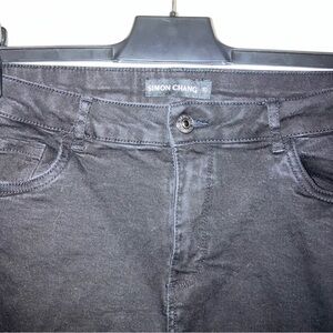 Simon Chang Charcoal Denim Pants